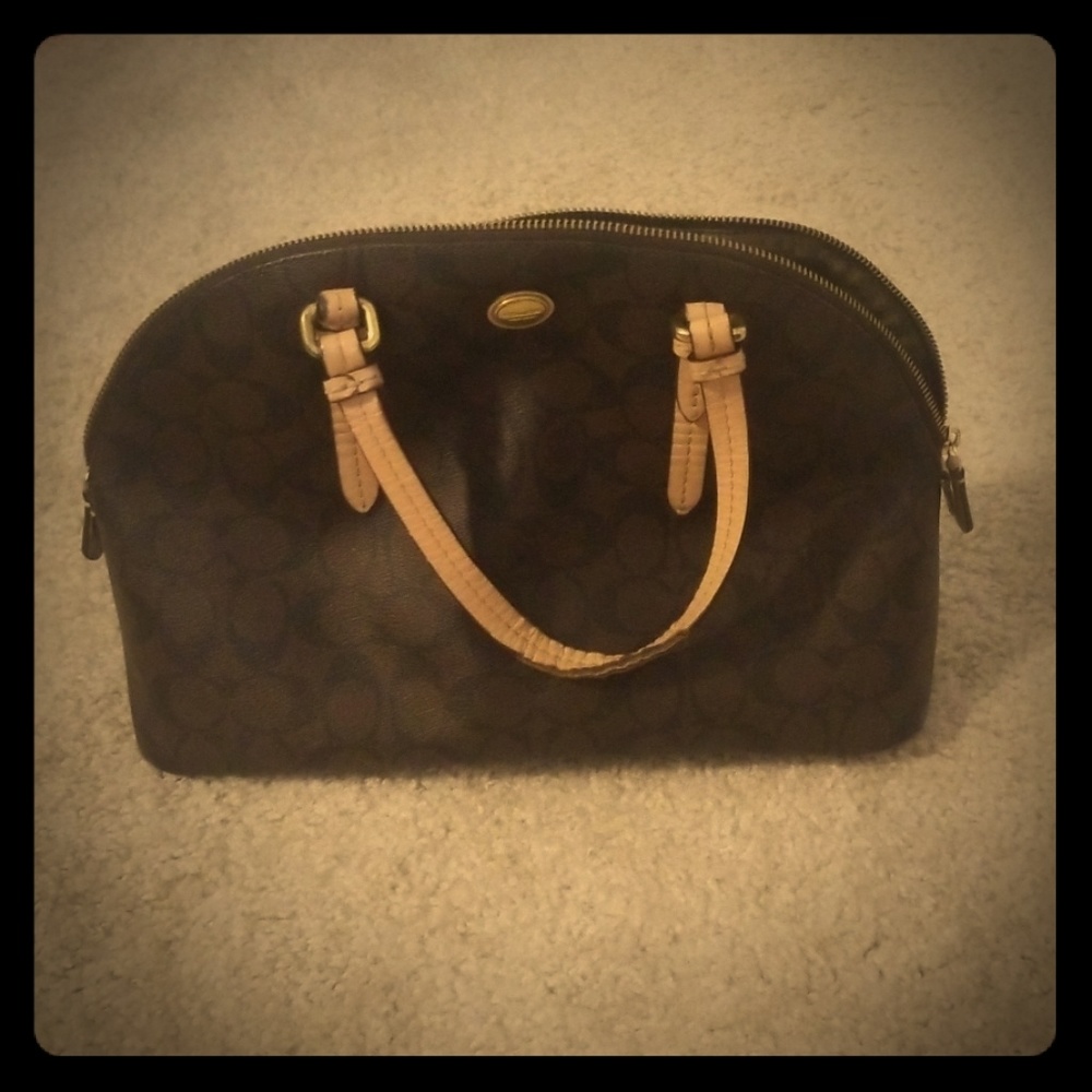 Coach signature bucket purse